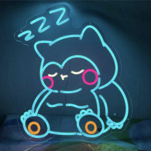 Néon mural baby ronflex pokemon