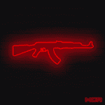 Néon mural - AK-47