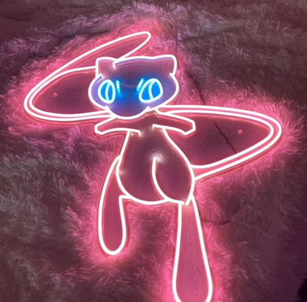 neon mew pour gaming room