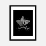 Cadre gamer mario star wars