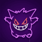 neon mural ectoplasma pokemon