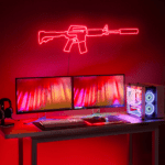 neon mural m16