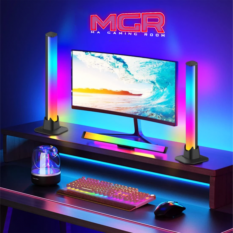 barres led gaming pour setup bureau