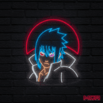 neon mural sasuke led