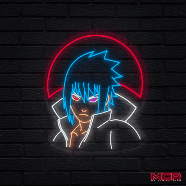 neon mural sasuke led