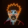Néon Naruto Mural - Naruto mode Ermite