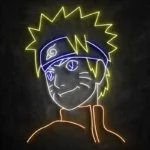 Néon Naruto Mural - Naruto