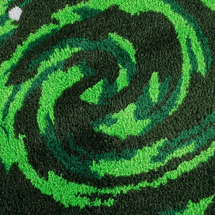 kf Sca2b7fa4fbb046769488e65662e89086i America Anime Green Portal Tufted Lea pour salon chambre d enfant dessin anim classique zone moelleuse