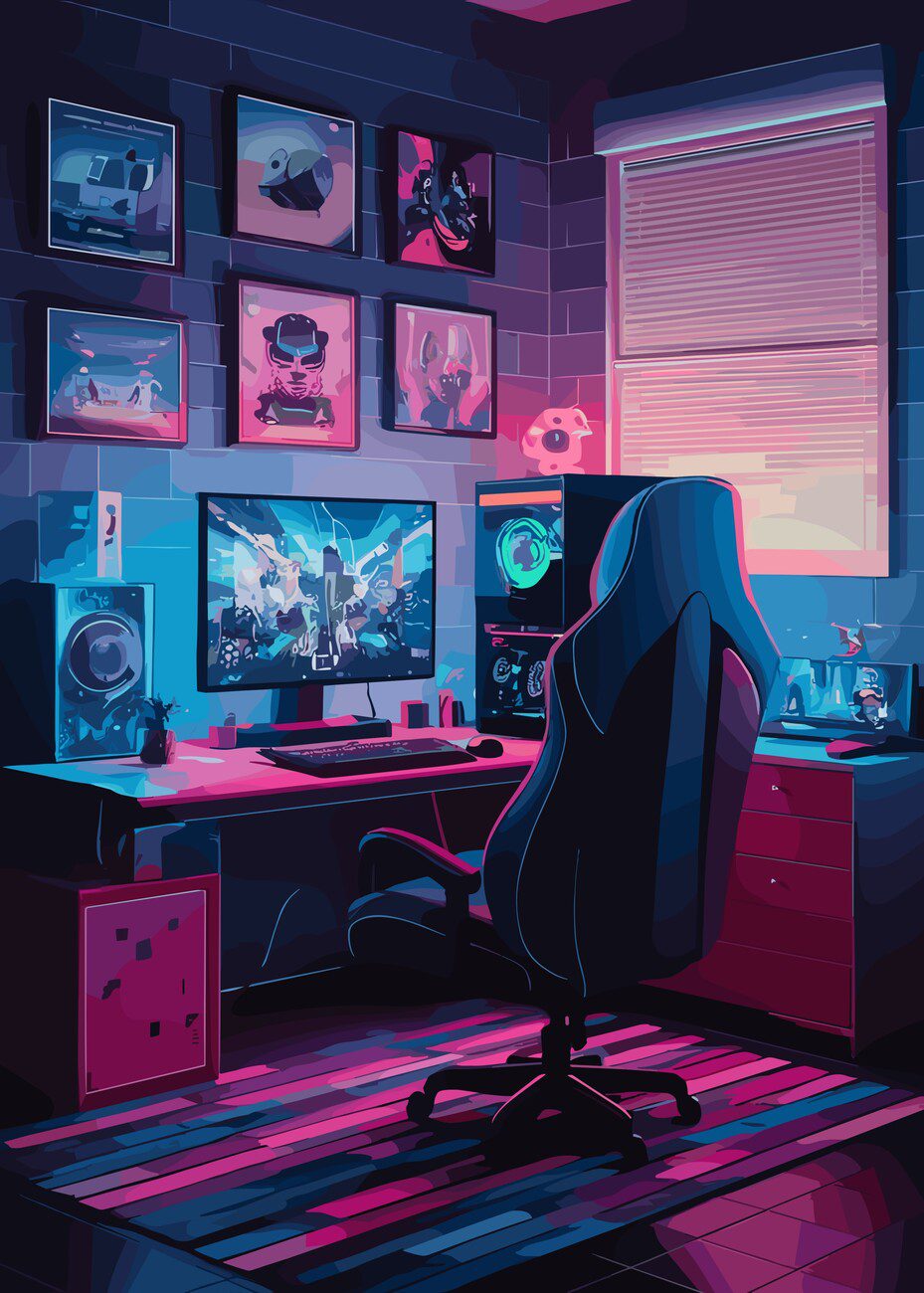 cadres gamer gaming room