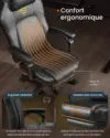 Chaise gaming avec repose pied - Commando – Image 4