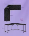 Bureau en Forme de L 150cm – Image 5