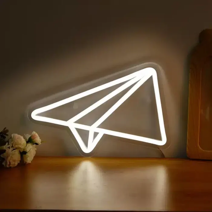 Neon Avion en Papier