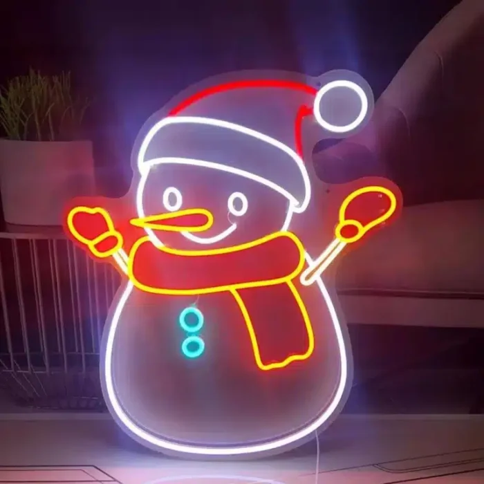 Neon Bonhomme de Neige