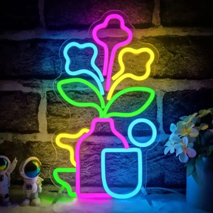 Neon Bouquet Vase