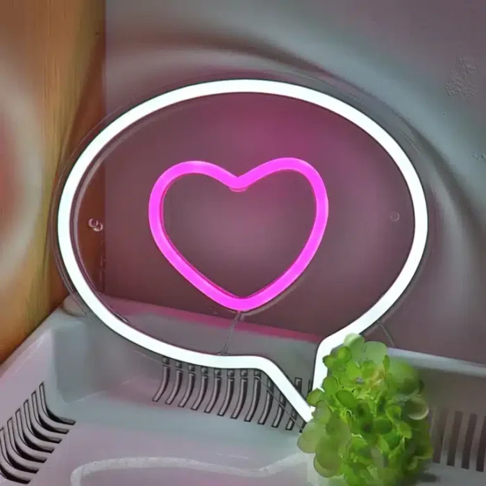 Neon Bulle Coeur