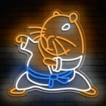 Neon Capybara Karaté