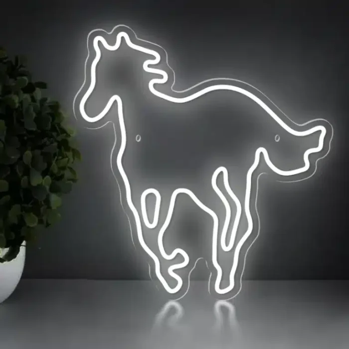 Neon Cheval au galop