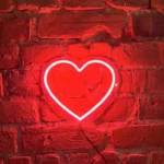 Néon Coeur Rouge