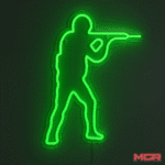 Néon Logo Counter Strike
