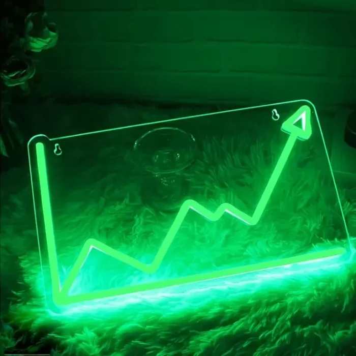 Neon Courbe Boursiere
