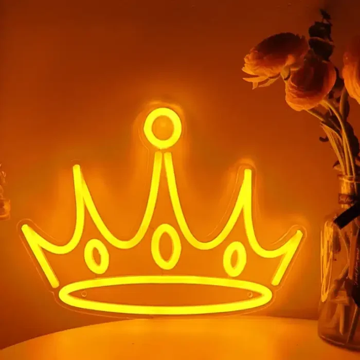 Neon Couronne Jaune