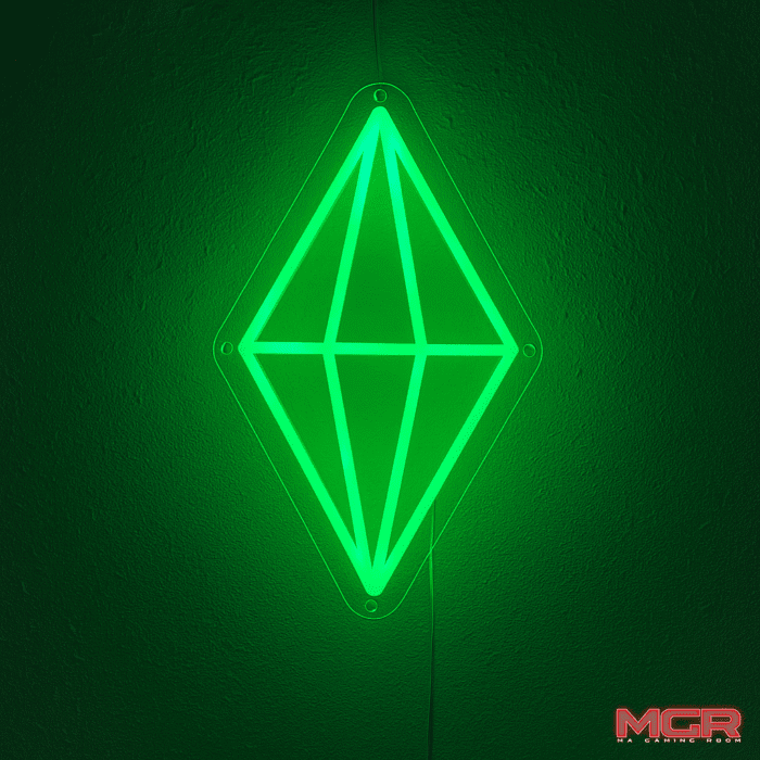 Neon Diamant Sims face