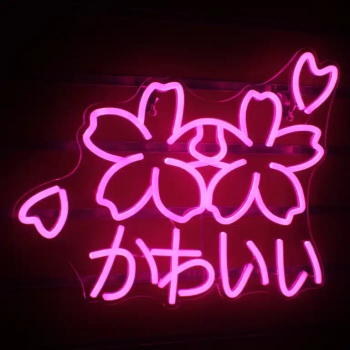 Neon Fleur de Cerisier Kawaii