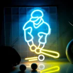 Neon Joueur de Baseball
