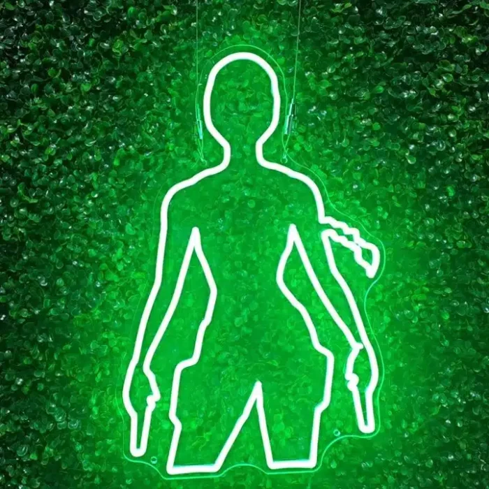 Neon Lara Croft