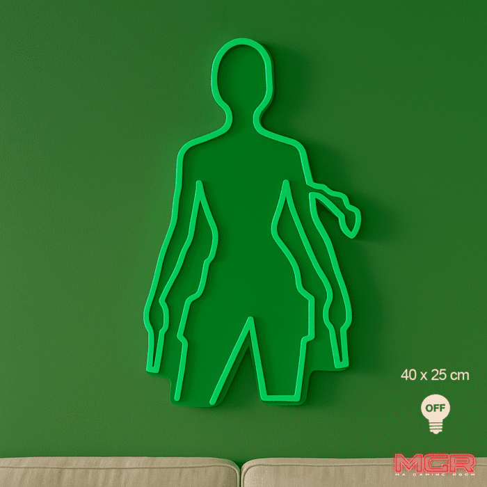 Neon Lara croft eteint