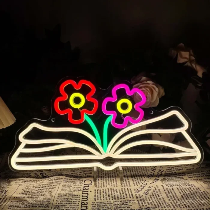 Neon Livre Fleurs