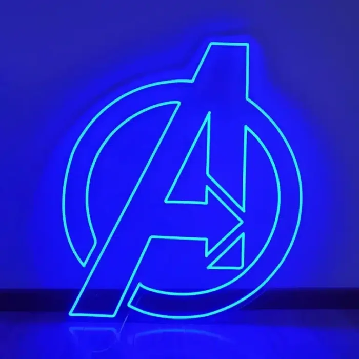 Neon Logo Avengers