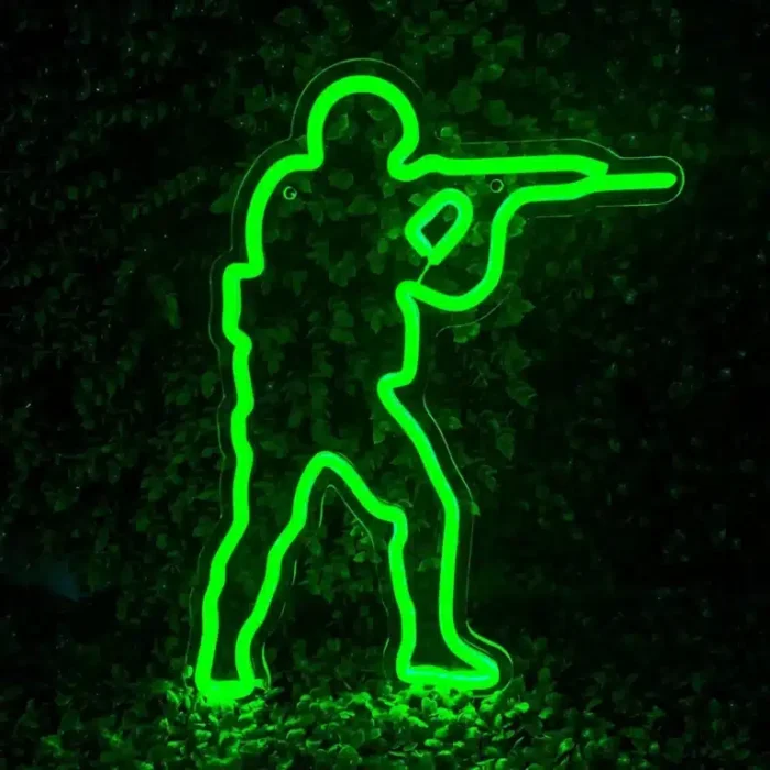 Neon Logo Counter Strike