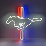 Neon Logo Ford Mustang