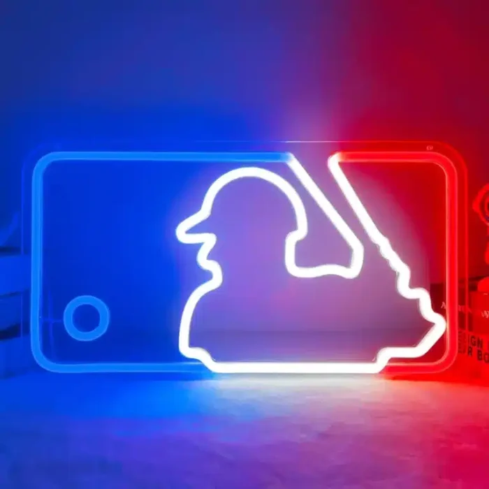 Neon Logo Major League Baseball