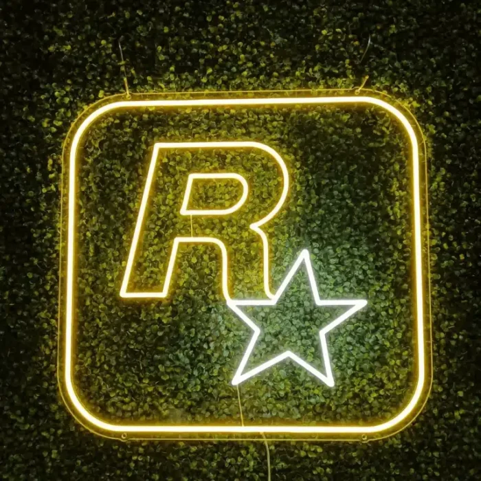 Neon Logo Rockstar Games