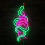 Neon Main Serpent Entrelacé