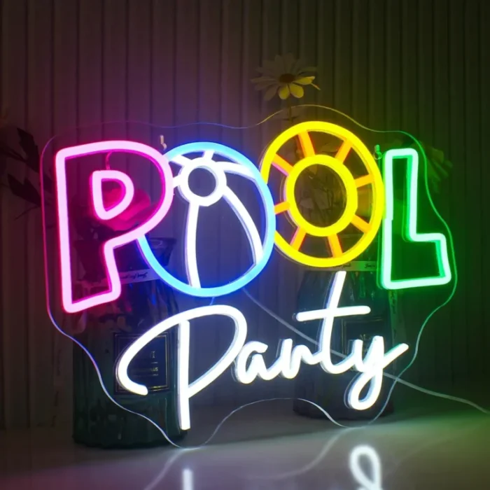 Neon Pool Party