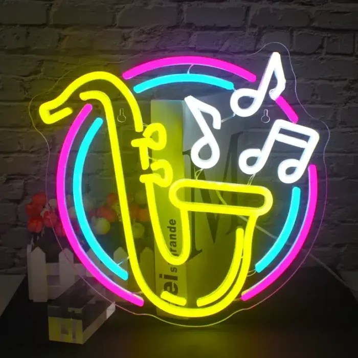 Neon Saxophone