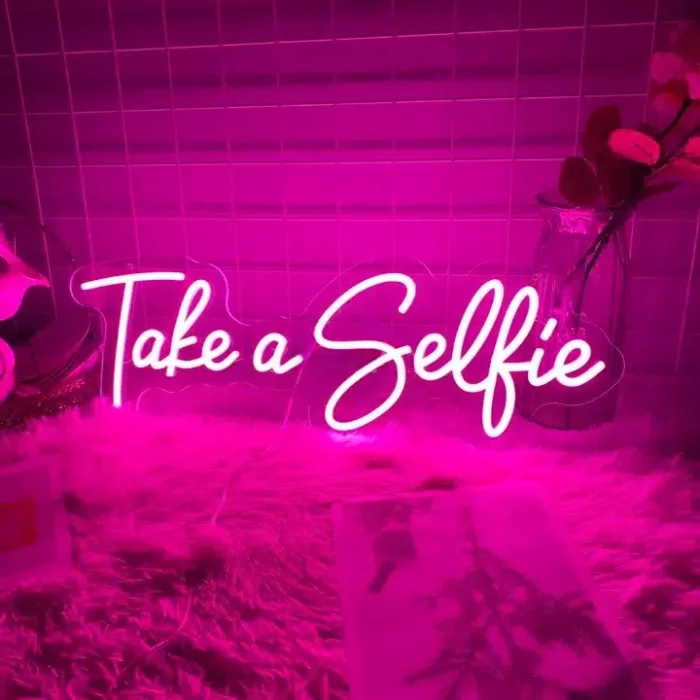 Neon Take a Selfie