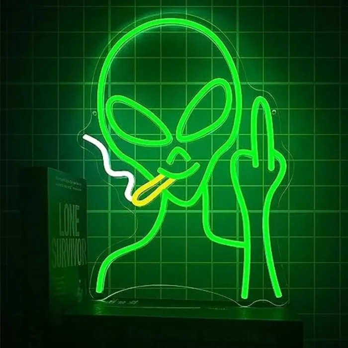 Neon alien