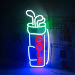 Neon sac club de golf