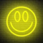 Neon smiley