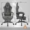 Chaise Gaming Premium - Gris Or – Image 7