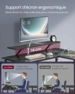 Bureau gaming en L réversible multifonctions – Image 2