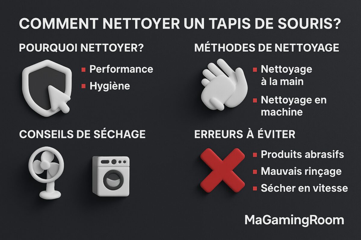 comment nettoyer un tapis  de souris