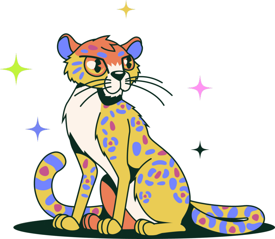illustration univers animal tenue de festival