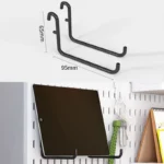 Support mural double crochet