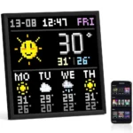 Horloge numérique LED afficheur pixel